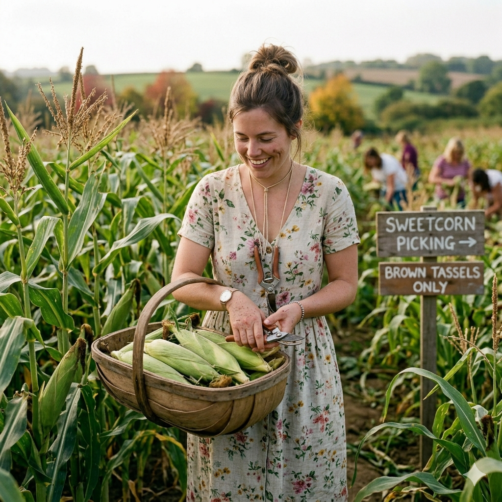 Sweetcorn Picking